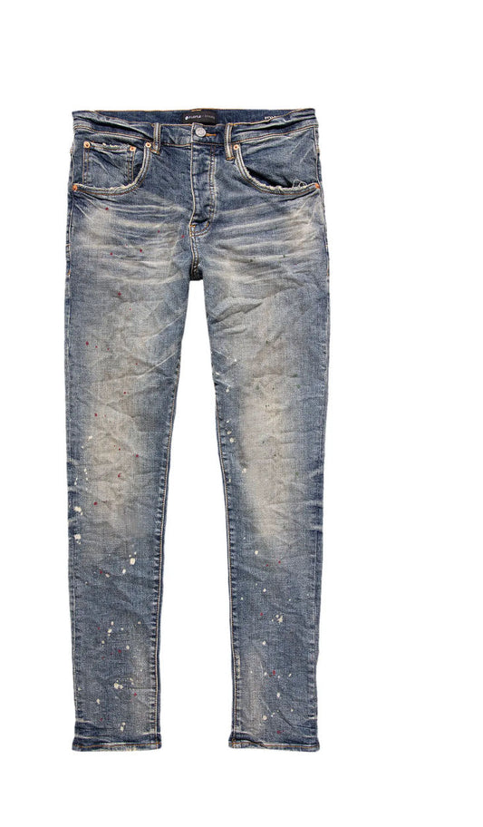 Purple Denim Vintage Spotted Indigo