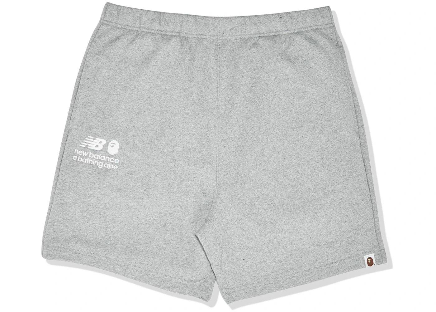 BAPE x NEW BALANCE RELAXED FIT SHORTS        GREY