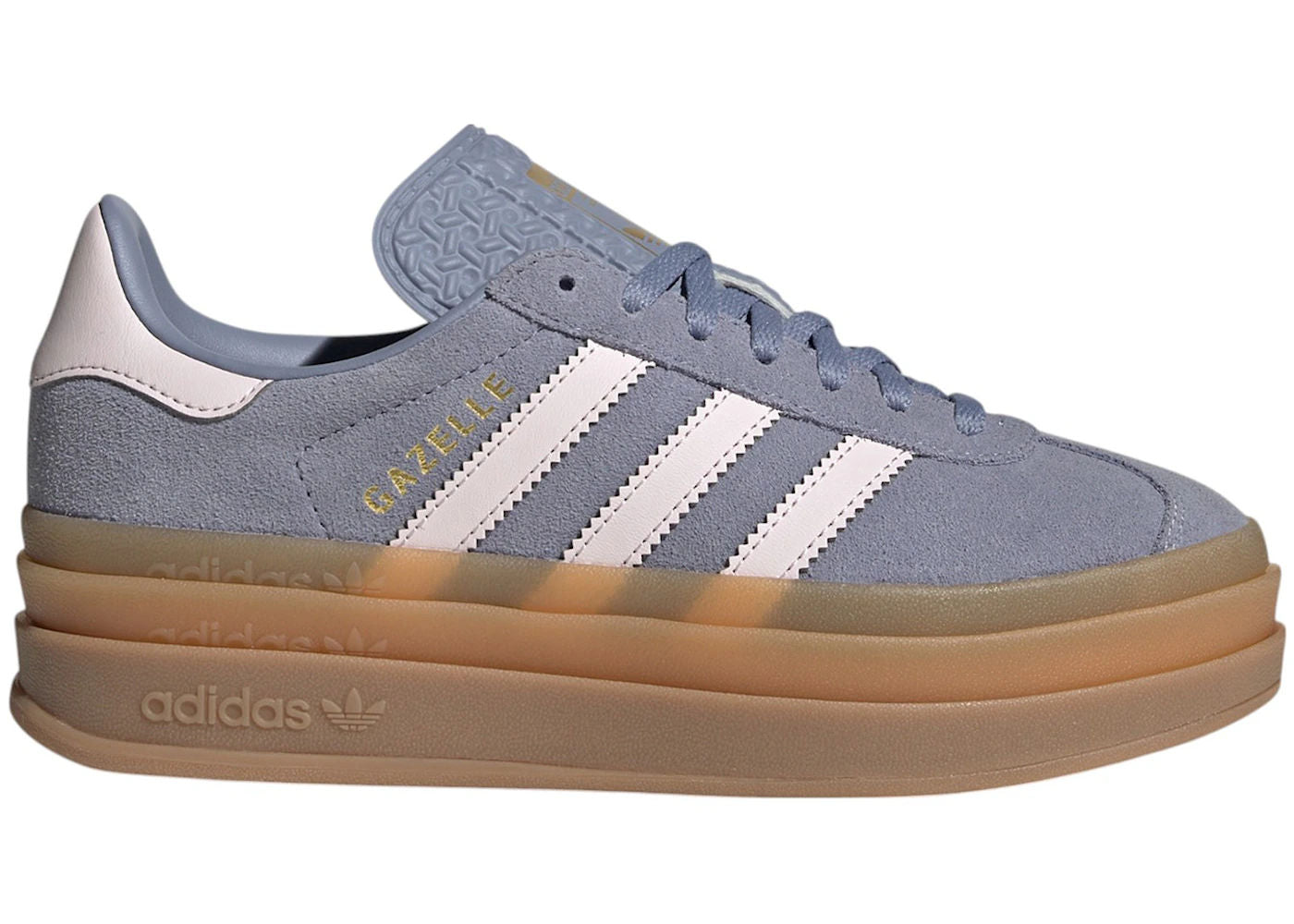 adidas Gazelle Bold Silver Violet Almost Pink Gum (GS)