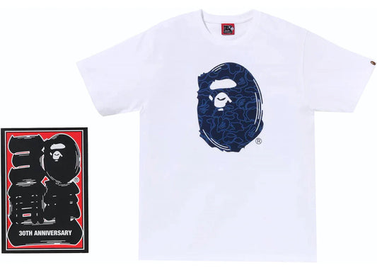 bape 30th anniversary #1 white navy
