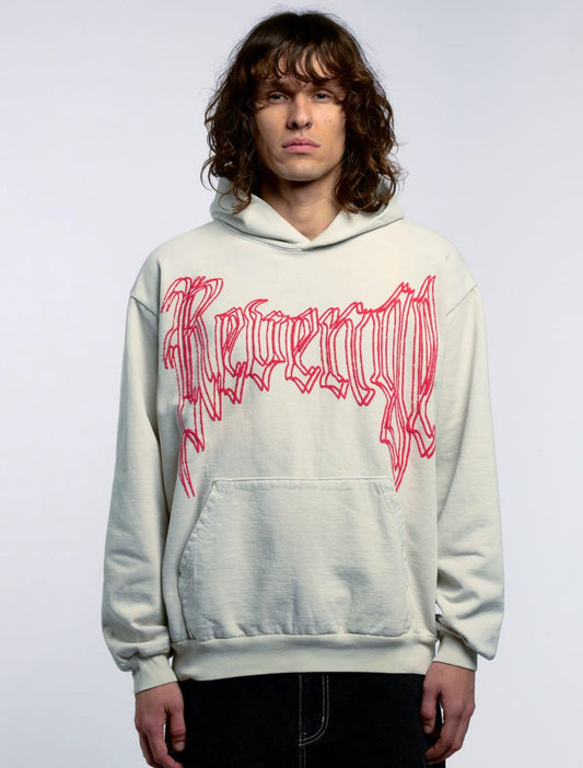 REVENGE PARALYSIS HOODIE CEMENT FW25