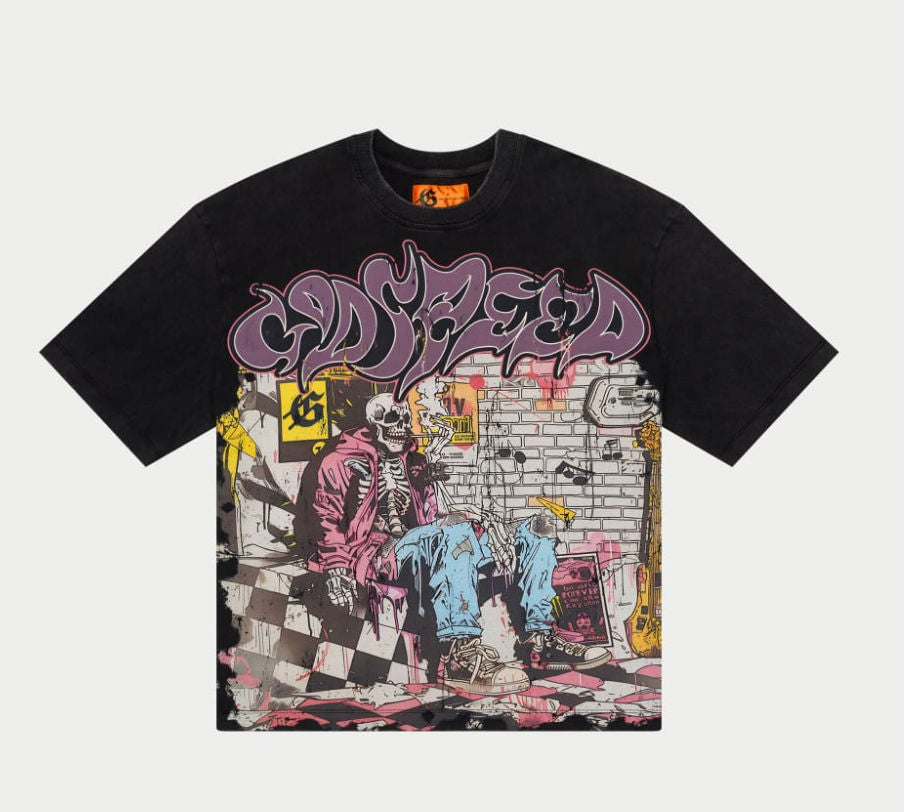 Stoner T-Shirt (Black wash) (Stoner-T-Shirt-Black-Wash)