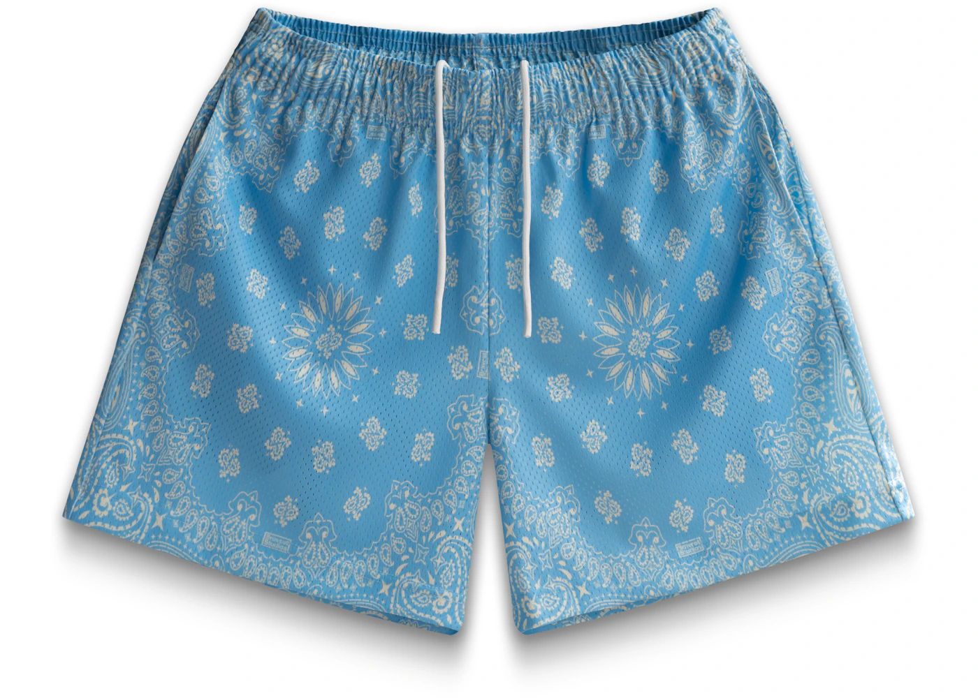 bravest studios  shorts white blue paisley
