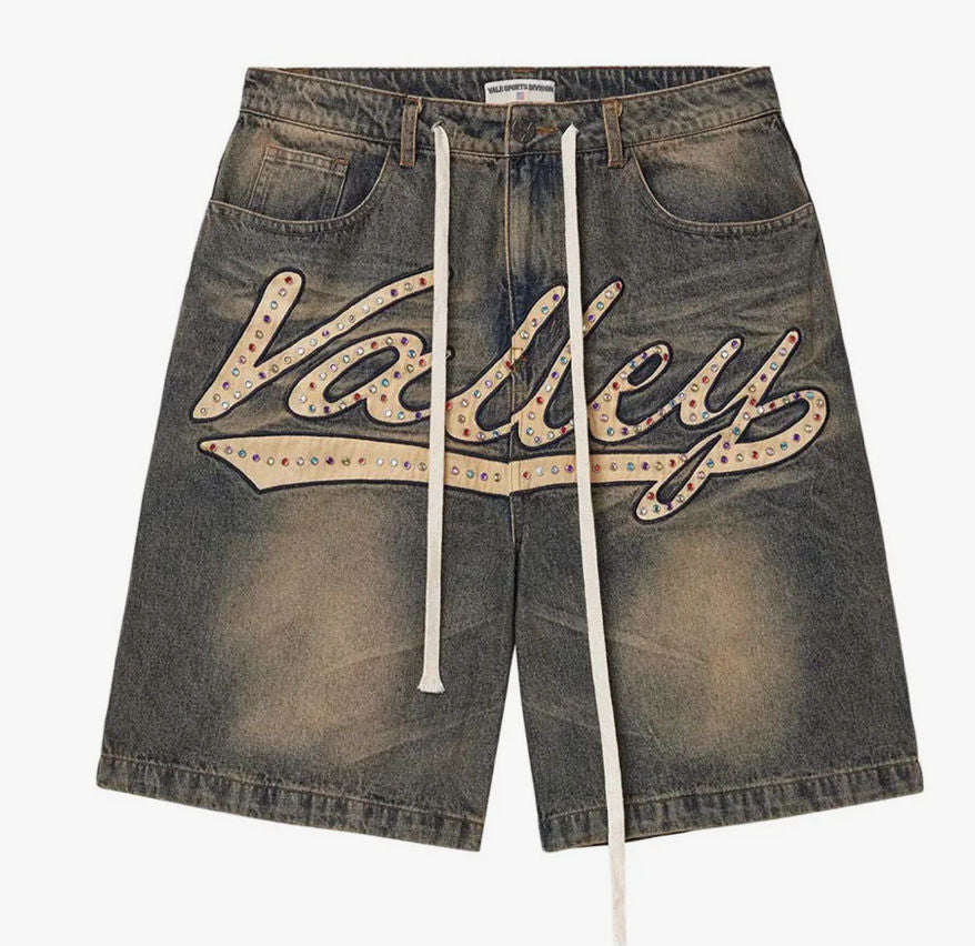 Vale Forever Skittles Jean Shorts Mid Blue