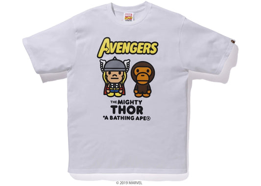 bape mlo mighty thor tee white