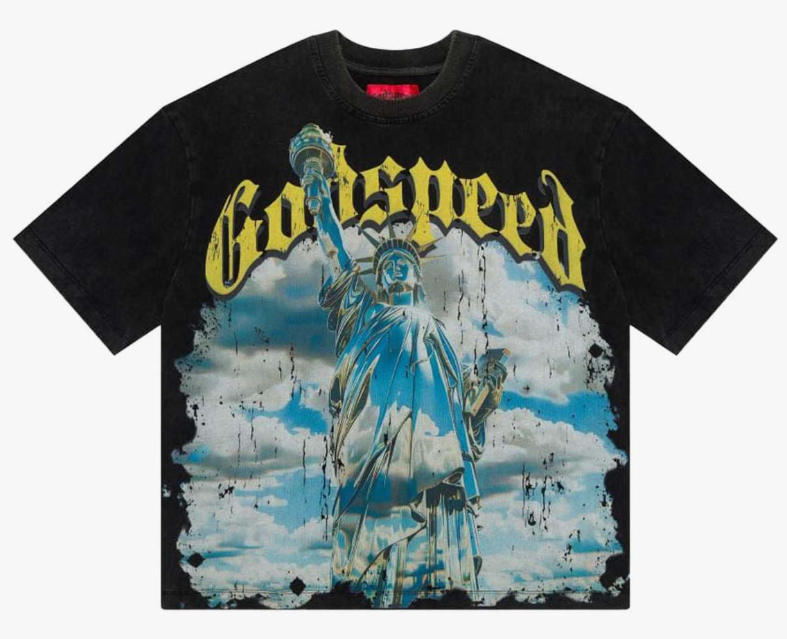 GODSPEED Chrome LibertyT-Shirt (Black Wash)