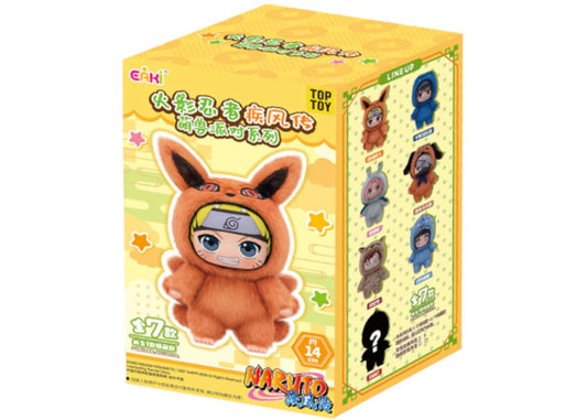 Miniso Top Toy Naruto Beast Party Plush Keychains Single Blind Box