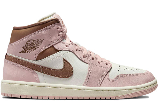 Jordan 1 Mid Pink Oxford Brown (Women's)