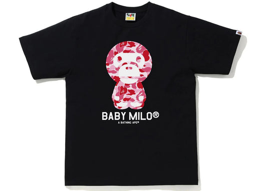 bape abc camo baby milo tee pink