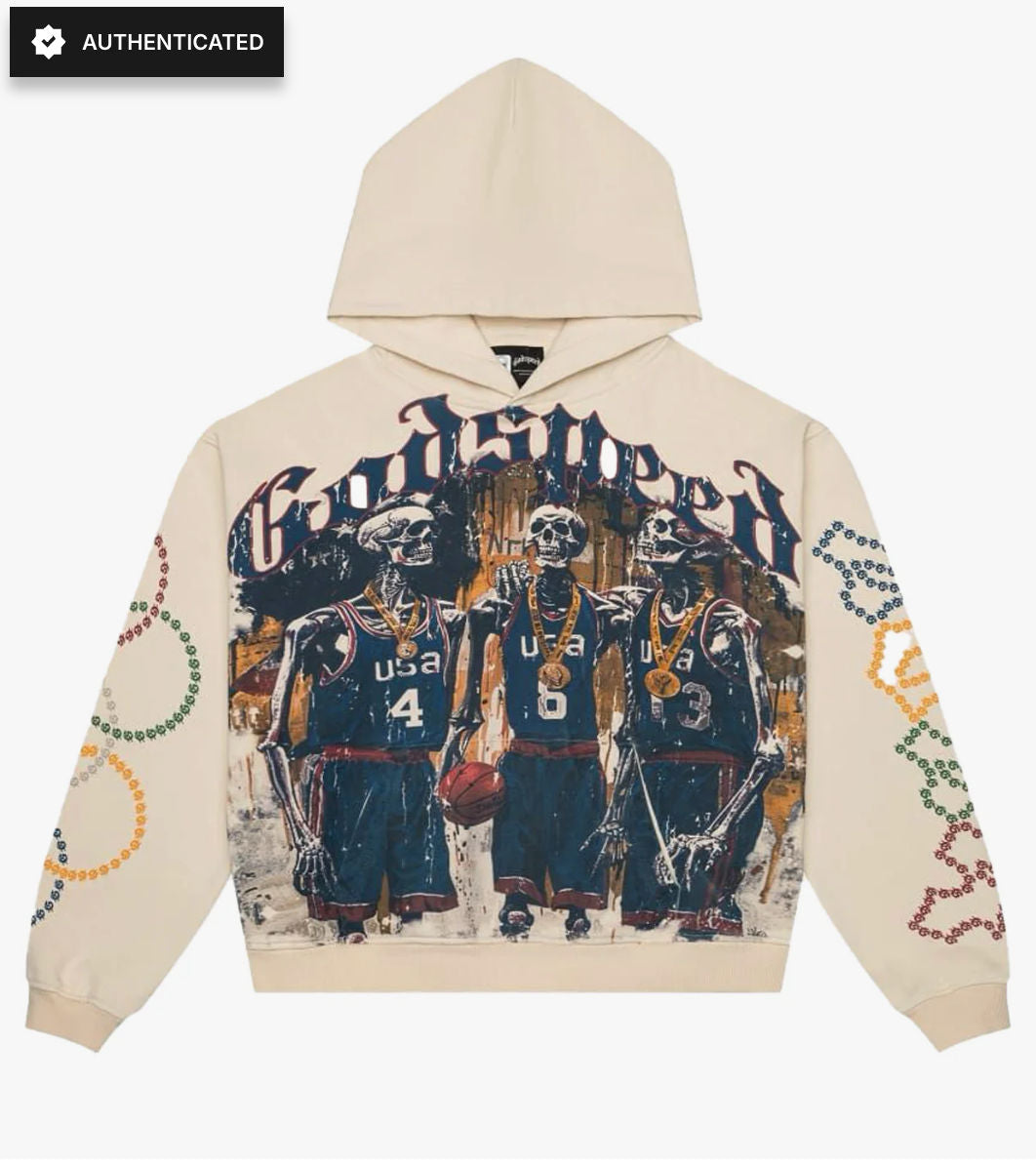 Godspeed DreamTeam '24 Hoodie Bone