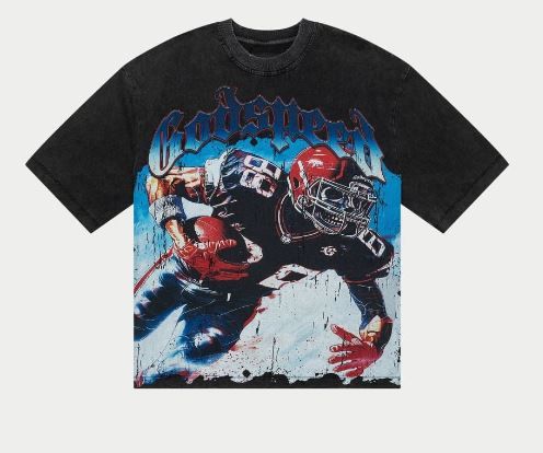 Endzone T-Shirt (Black Wash) (Endzone-T-Shirt-Black-Wash)