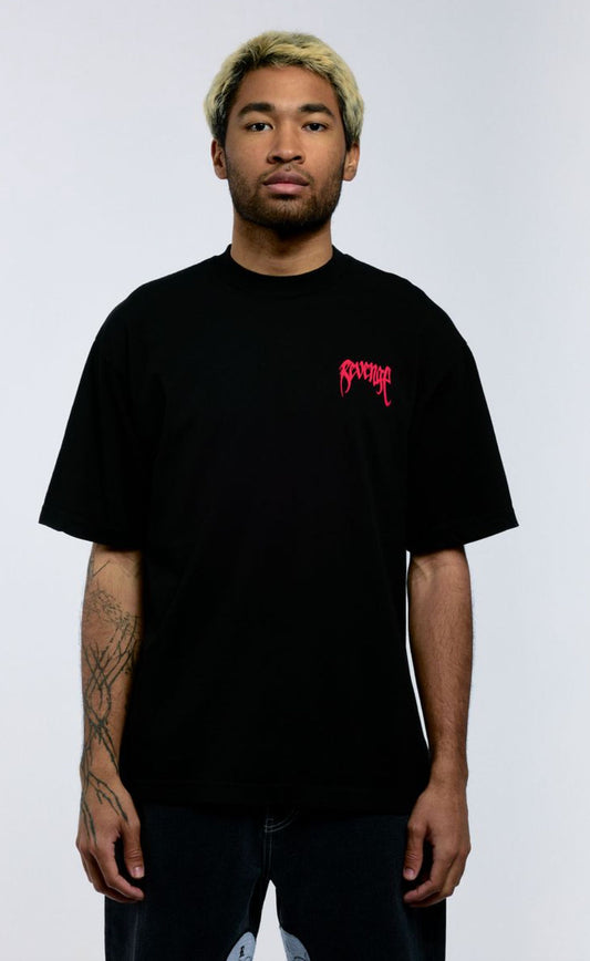 REVENGE X KILL TEE BLACK/RED FW25