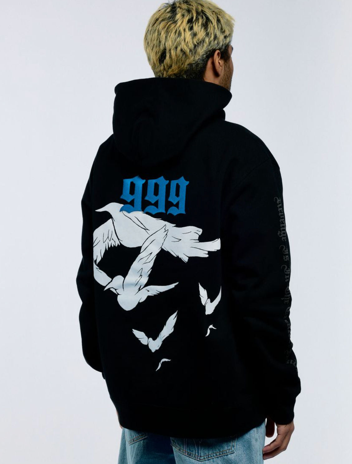 REVENGE DOVE HOODIE BLACK/BLUE FW25
