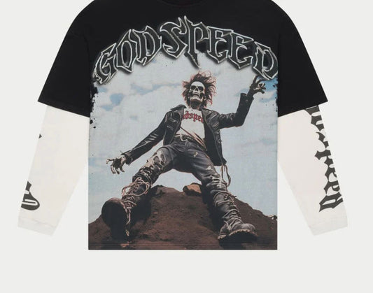 GODSPEED Rocker Layered T-Shirt (Black Wash)