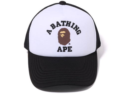 BAPE COLLEGE MESH CAP BLACK