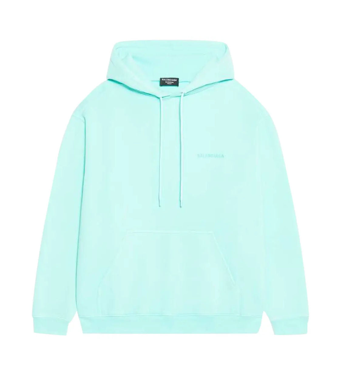 Balenciaga Medium Fit Hoodie 'Mint' Retail $1150