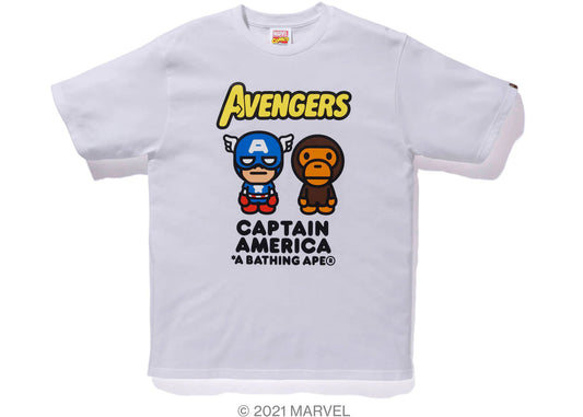 bape milo captain america tee